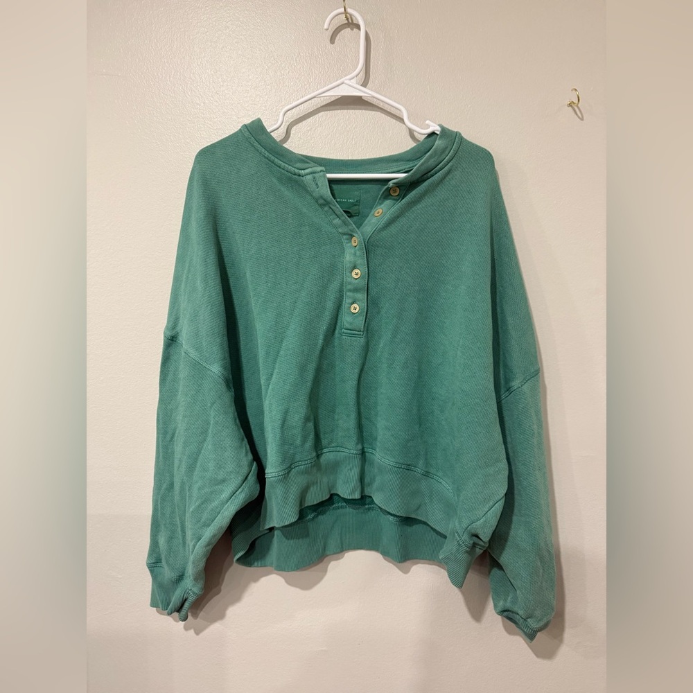 American Eagle distressed sweater
